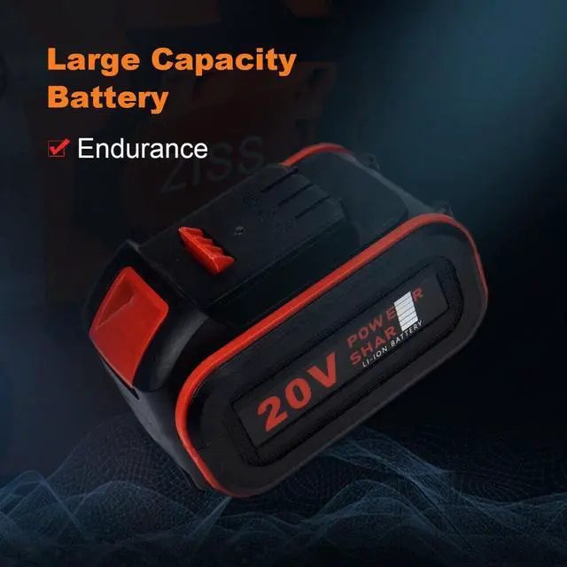 Alt view image 4 of 6 - 1/2" Cordless Impact Wrench Brushless 20V MAX 520N.m Electric Wrench Driver Kit