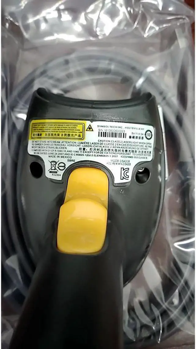 Alt view image 3 of 3 - Symbol DS4208 Series 2D Handheld barcode scanner DS4208-HD00007WR Barcode Scanner 2D with USB Cable DS4208-HD Scans 2D / 1D / QR Code Bar code scanner