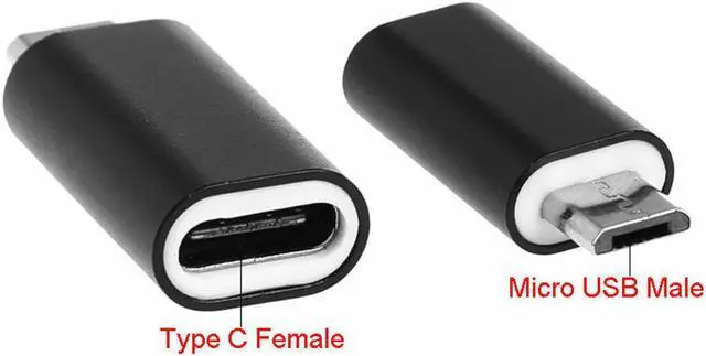 Main image of 2 Pack USB 3.1 Type C Female to Micro USB Male Adapter Converter Connector USB-C