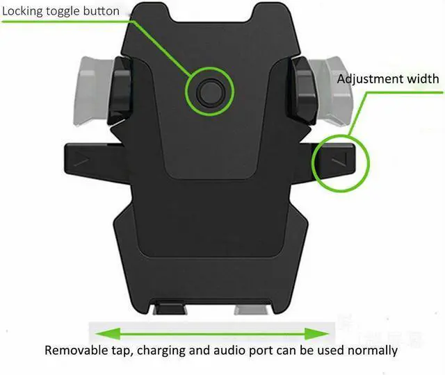 Alt view image 3 of 6 - Universal Car Windshield Auto Lock Cellphone Mount Holder Fr iPhone 11 8 7 6Plus