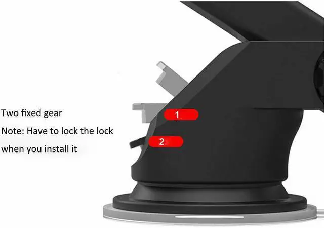 Alt view image 5 of 6 - Universal Car Windshield Auto Lock Cellphone Mount Holder Fr iPhone 11 8 7 6Plus