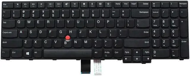 Main image of AUTENS Replacement US Keyboard for Lenovo ThinkPad E570 E570c E575 Laptop No Backlight