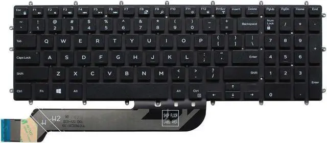 Main image of AUTENS Replacement US Keyboard for Dell Inspiron 5565 5567 5570 5575 7566 7567 7577 5765 5767 5770 5775 7773 7778 7779 Laptop No Frame (No Backlight)