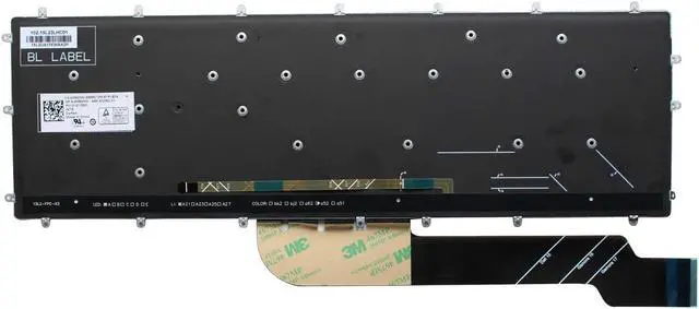 Alt view image 2 of 2 - AUTENS Replacement US Keyboard for Dell Inspiron 5565 5567 5570 5575 7566 7567 7577 5765 5767 5770 5775 7773 7778 7779 Laptop No Frame (White Backlight)