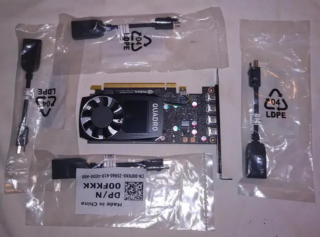 Main image of NVIDIA Quadro P600 PCI Express 3.0 x16 2GB GDDR5 Full Height w 4 cables 5120×2880 video card