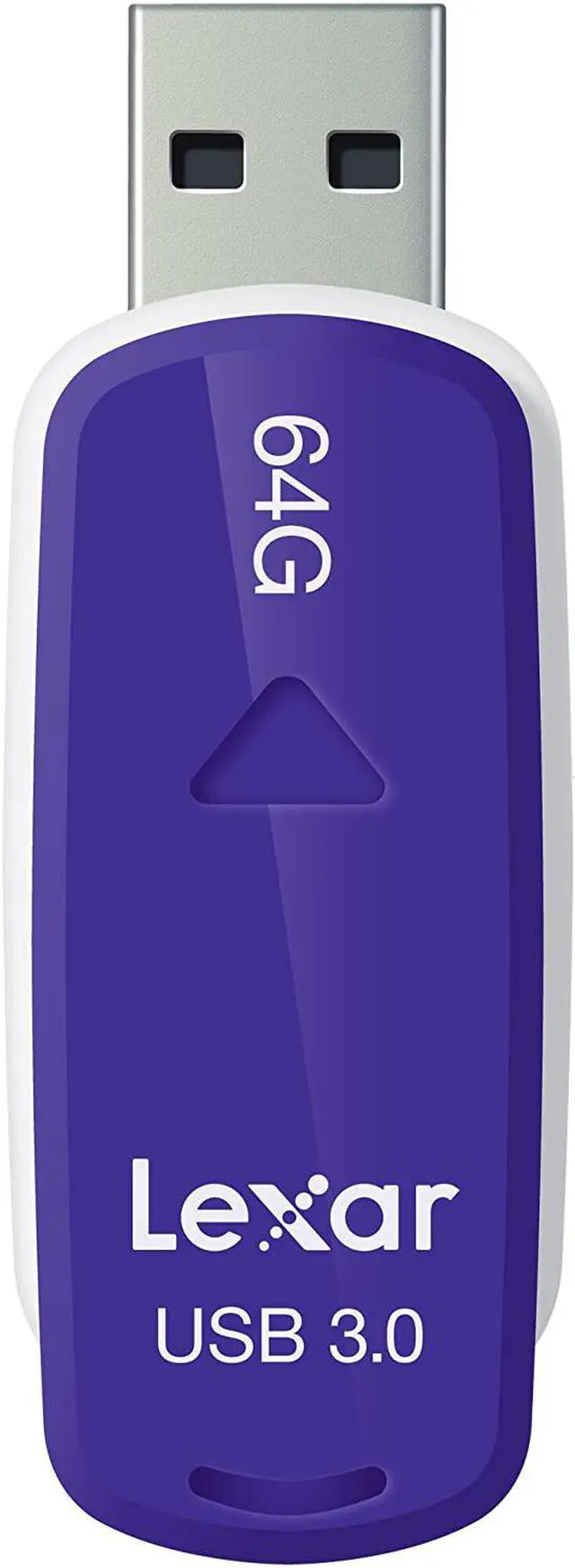 Alt view image 2 of 3 - Lexar JumpDrive S33 64GB USB 3.0 Flash Drive - LJDS33-64G-100-104  (Purple White)