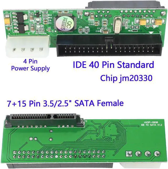 Alt view image 3 of 5 - XT-XINTE Hard Drive Adapter Pata IDE to Sata Converter 7+15 Pin 3.5/2.5" DVD Parallel to ATA for CD-ROM/CD-RW/DVD/DVD-RAM/HDD
