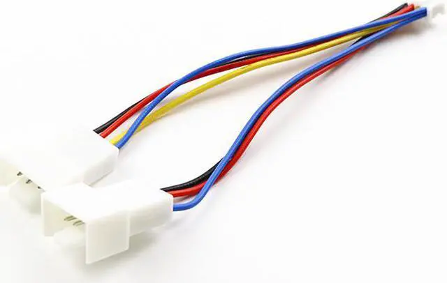 Alt view image 2 of 4 - 2PCS PC Graphics card 2.0 Motherboard PH2.0 4 Pin To 3/4 Pin CPU PWM Fan Adapter Cable Connector 1 to 2 Y Splitter cord cable