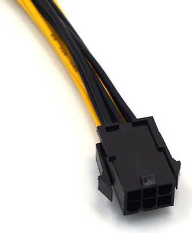 Alt view image 6 of 6 - 6Pin Female To Dual 6Pin Male PCI-E Power Adapte 6 pin to 2X6 pin 20AWG Motherboard Power Supply Cable Y - Splitter Adapter 20CM