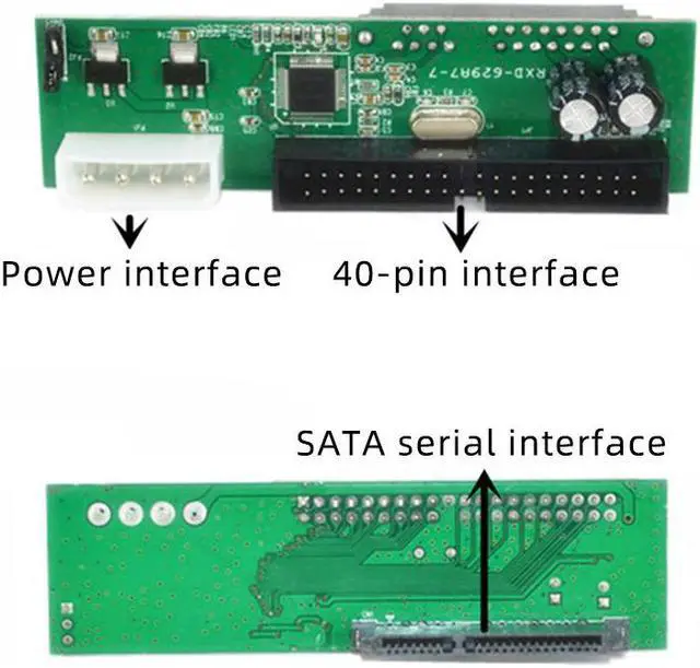 Alt view image 2 of 5 - XT-XINTE Hard Drive Adapter Pata IDE to Sata Converter 7+15 Pin 3.5/2.5" DVD Parallel to ATA for CD-ROM/CD-RW/DVD/DVD-RAM/HDD