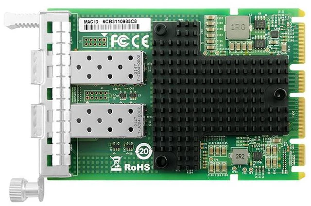 Main image of 10G OCP 3.0 Dual-port Network Card Mezzanine SFP+ Ethernet Network Adapter Intel Chip Based