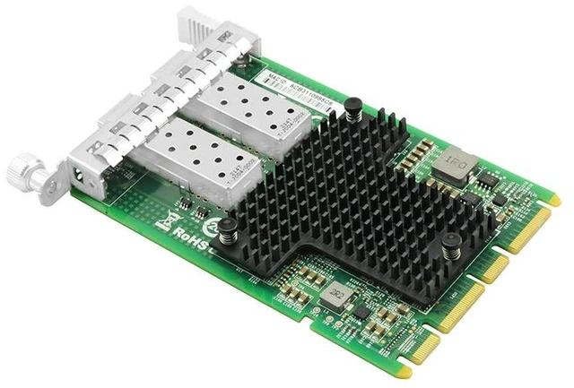 Alt view image 2 of 7 - 10G OCP 3.0 Dual-port Network Card Mezzanine SFP+ Ethernet Network Adapter Intel Chip Based