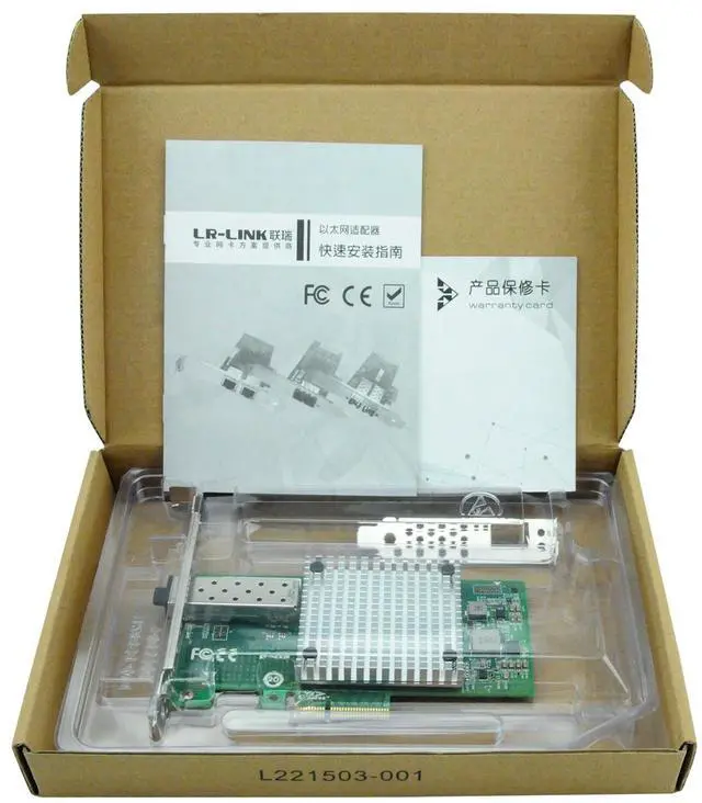Alt view image 7 of 7 - LR-LINK 1016PF-SFP+ 10Gb PCI-E NIC Network Card, PCI Express Ethernet Card LAN Adapter Support Windows Server/Windows/Linux/ESX Intel 82599 Chip Based