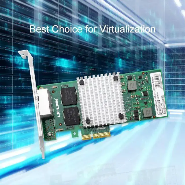 Alt view image 4 of 5 - LR-LINK 9712HT PCI Express x4 Dual Copper Port Gigabit Server Adapter (Intel I350AM2 Based)
