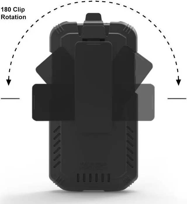 Alt view image 5 of 5 - CAT S48C Case, Holster with Belt Clip for Caterpillar CAT S48C phone by Wireless ProTECH