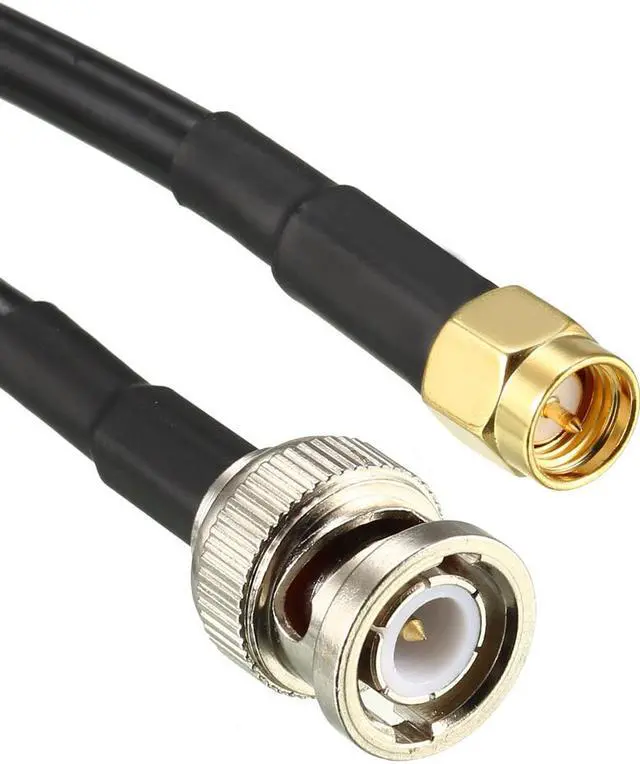 Alt view image 3 of 4 - RG58 Coaxial Cable with BNC Male to SMA Male Connectors 50 Ohm 3 ft 2pcs