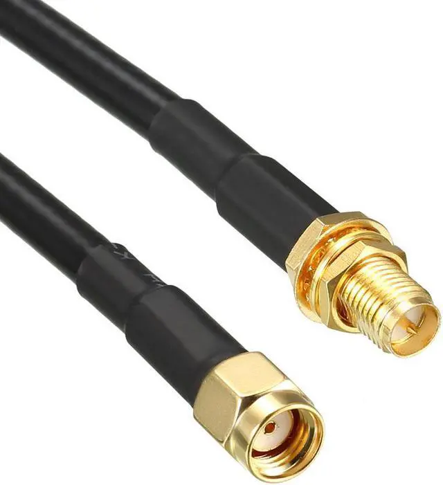 Alt view image 3 of 4 - Antenna Extension Cable RP-SMA Male to RP-SMA Female Coax Cable 3.3 Feet RG58