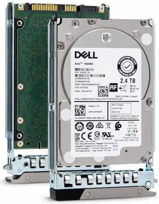 Main image of Dell RWR8F 14G EMC 2.4TB 10K SAS 12Gbps 512e Hot Plug Hard Drive
