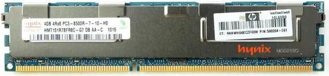 Alt view image 3 of 3 - HP 500660-B21 4GB DDR3 SDRAM Memory Module