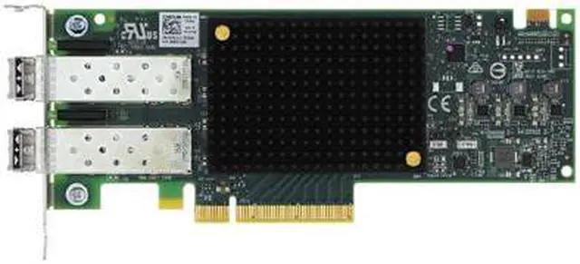 Alt view image 4 of 4 - Dell Emulex LPe31002 Dual Port 16GB SFP+ W/2X SFP`S LP HBA VGJ12 0VGJ12 LPE31002-M6