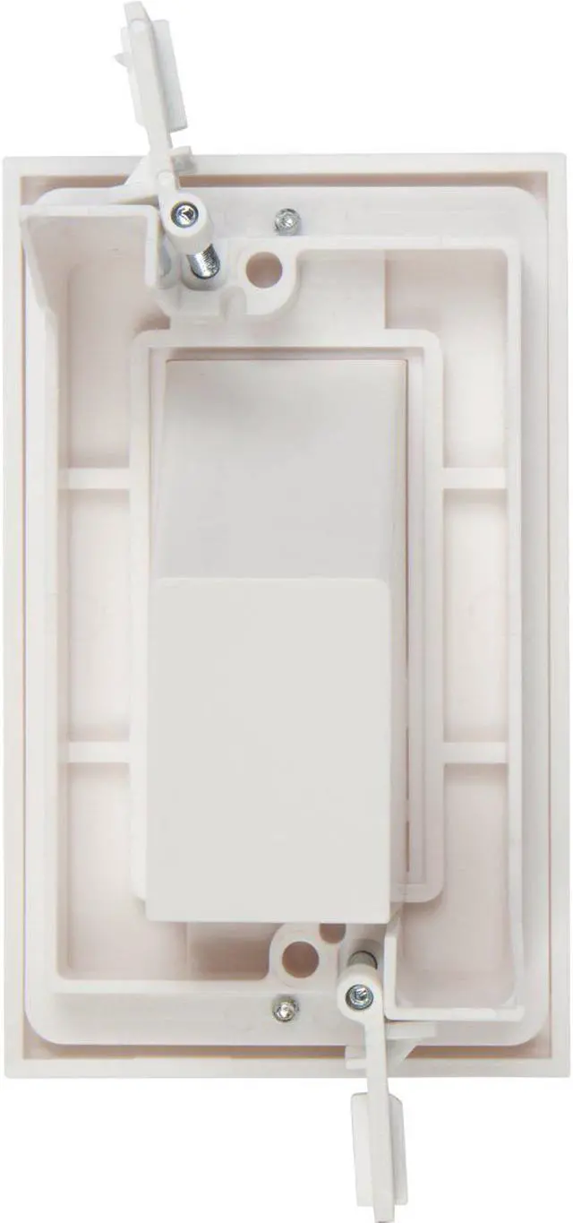 Alt view image 3 of 7 - Buyer's Point Recessed Low Voltage Cable Wall Plate, Easy to Mount Outlet to Hide & Pass Tech Wires Through for HDMI, TV, Video, Audio, Network, Speaker Wires, Cord Concealer Cover Hider Pack of 5