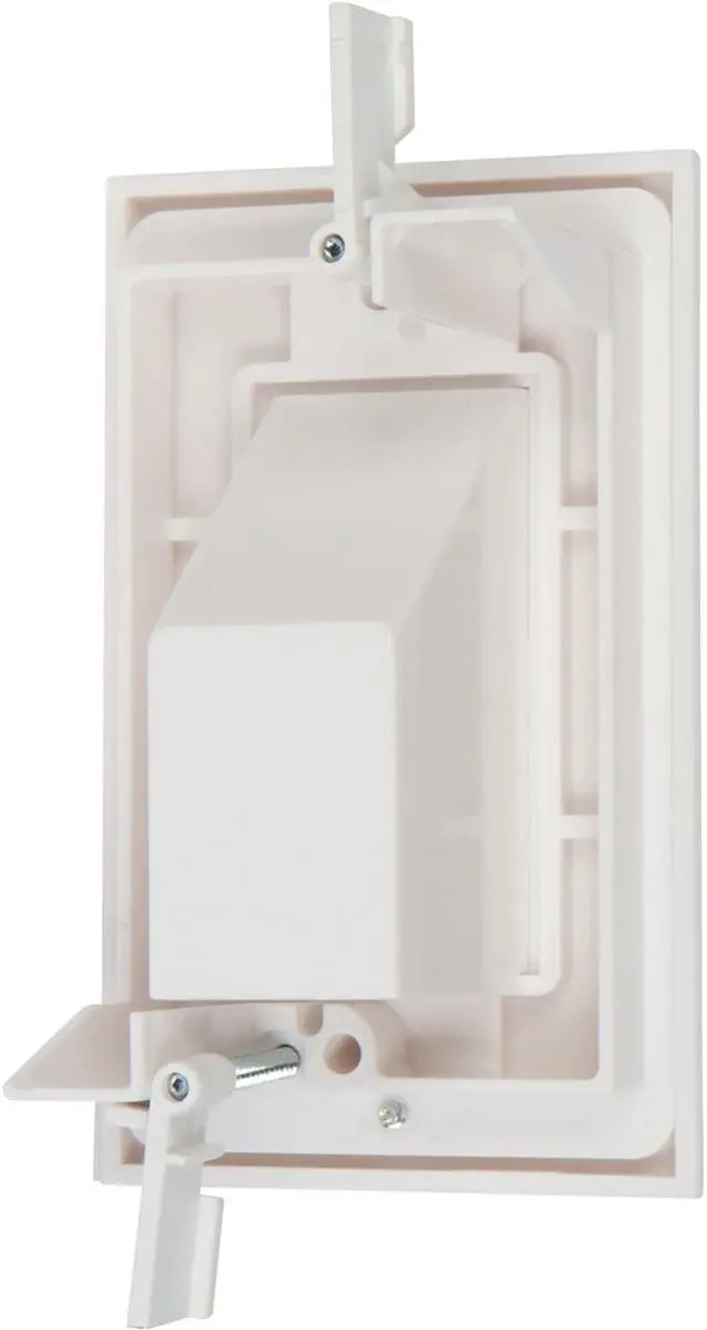 Alt view image 5 of 7 - Buyer's Point Recessed Low Voltage Cable Wall Plate, Easy to Mount Outlet to Hide & Pass Tech Wires Through for HDMI, TV, Video, Audio, Network, Speaker Wires, Cord Concealer Cover Hider Pack of 5