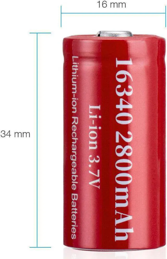 Alt view image 4 of 6 - 4PCS CR123A 2800mAh Rechargeable Batteries 16340 Battery 3.7V Li-ion + 1xCharger