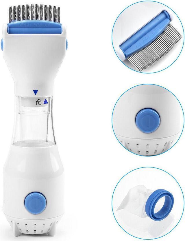 Alt view image 2 of 6 - Electric Vacuum Head Lice Comb Brush Pet Dog Flea Filter Remover with 3 Filters