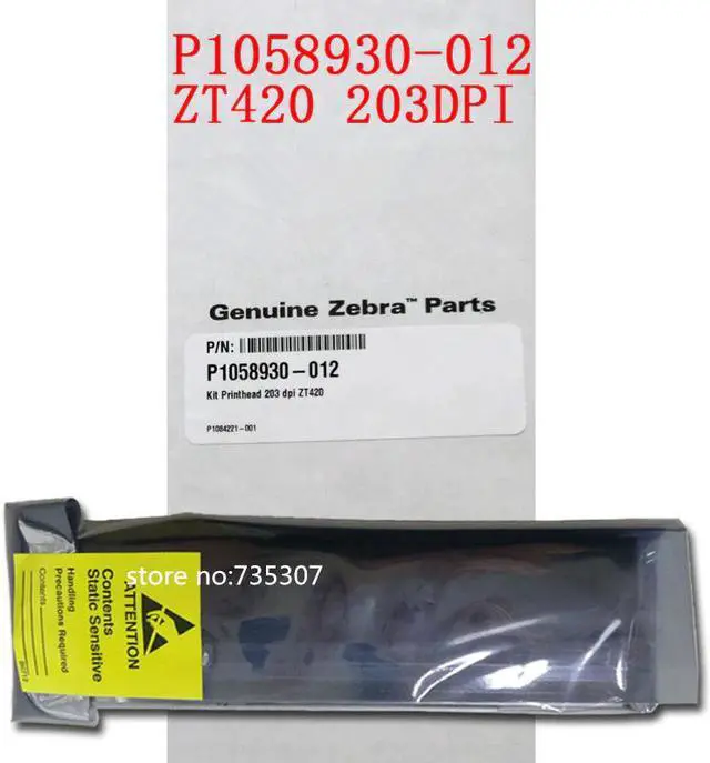 Main image of ZT420 - 203 DPI Printhead NEW Original ZT420 203DPI Zebra P1058930-012 barcode printer print head