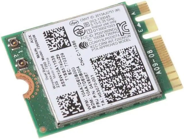Alt view image 4 of 6 - For In-tel 7260AC 2.4/5G BT4.0 FRU 04X6007 04W3806 WiFi Card for Thinkpad X250