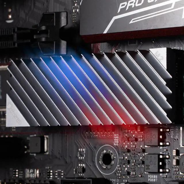 Alt view image 5 of 6 - M.2 SSD NVMe Heat Sink Heatsink M2 2280 SSD Hard Disk Aluminum Heat Sink with Thermal Pad for Desktop PC Cooler Thermal Gasket