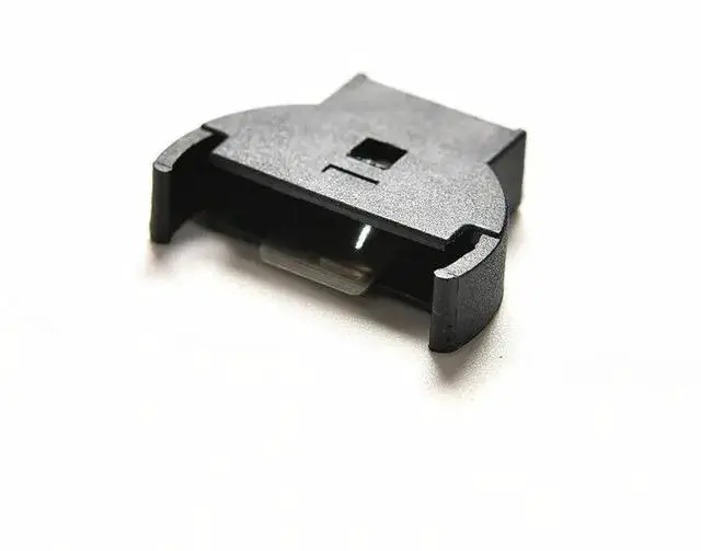 Alt view image 6 of 6 - 10pcs 3 PINS CR2032 Half-Round Lithium Button Cell Coin Battery Box Holder Case CR 2032 Batteries Holder Socket