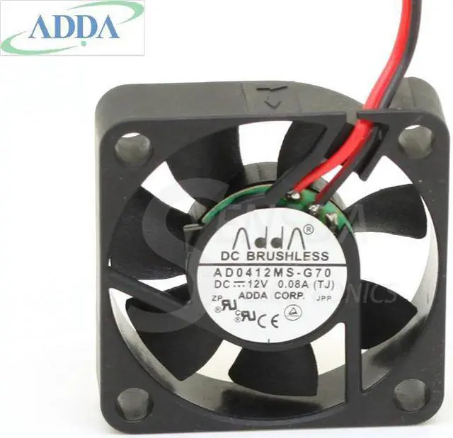 Main image of 40mm Fan 12V DC  FOR ADDA AD0412MS-G70 4010 40X10mm 0.08A Quiet Silent Mini Cooling Fan