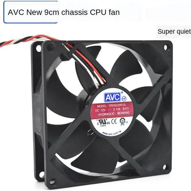 Main image of DS09225R12L For Avc 9225 12V 0.13A Ultra-Quiet 9cm Chassis Fan CPU Fan Desktop Computer Cooling fan