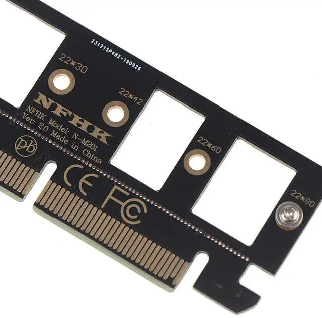 Alt view image 6 of 6 - PCIe NVMe m.2 ngff ssd to PCIe pci express 3.0 x4 x8 x16 adapter card convert