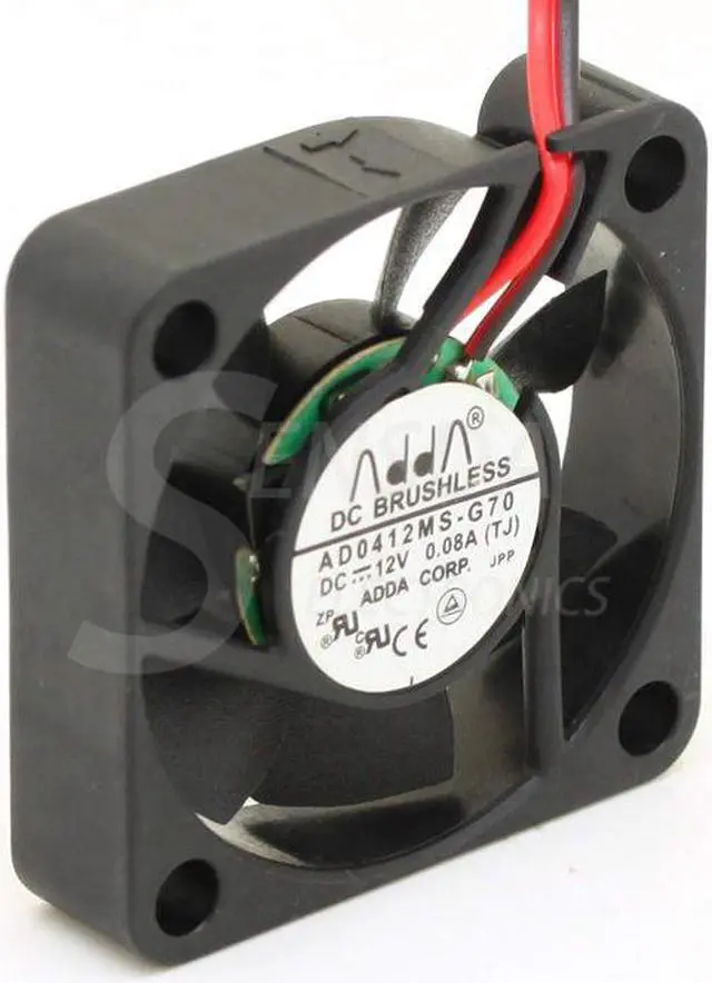 Alt view image 2 of 3 - 40mm Fan 12V DC  FOR ADDA AD0412MS-G70 4010 40X10mm 0.08A Quiet Silent Mini Cooling Fan