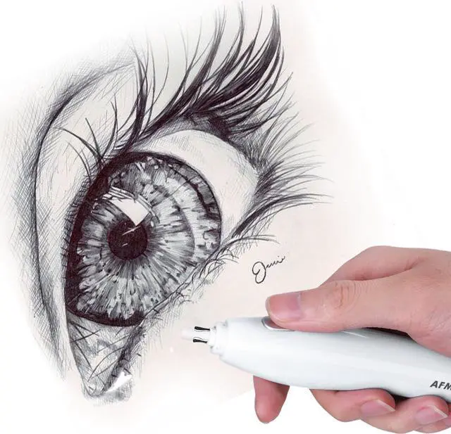 Alt view image 3 of 3 - Electric Eraser, 140 Eraser Refills, Electric Erasers Rechargeable for Artists, Battery Eraser for Drawing, Painting, Sketching, Drafting, Architectural Plans, Arts and Crafts