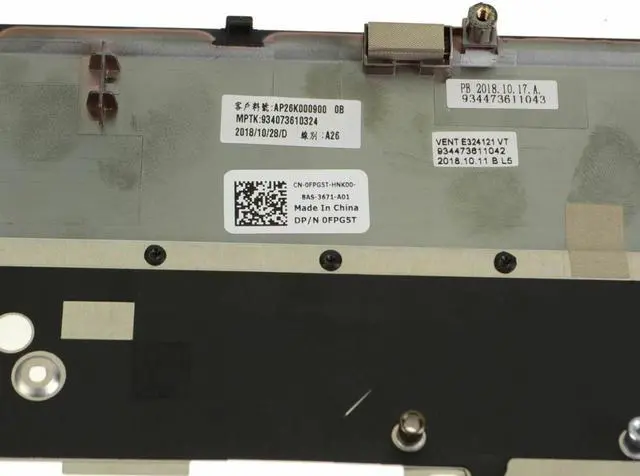 Alt view image 9 of 18 - Dell OEM Precision 7730 Touchpad Palmrest Assembly Touchpad Palmrest FPG5T