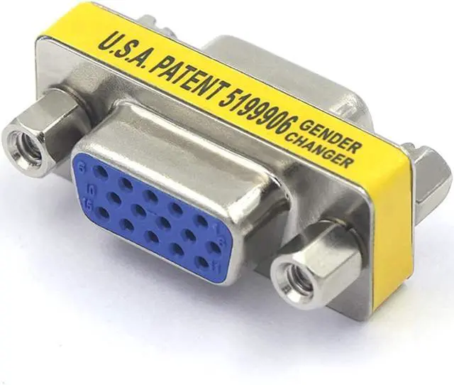 Alt view image 3 of 6 - VCE 4-Pack VGA SVGA Coupler HD15 Female to Female Mini Gender Changer Coupler Vga Cable Adapter