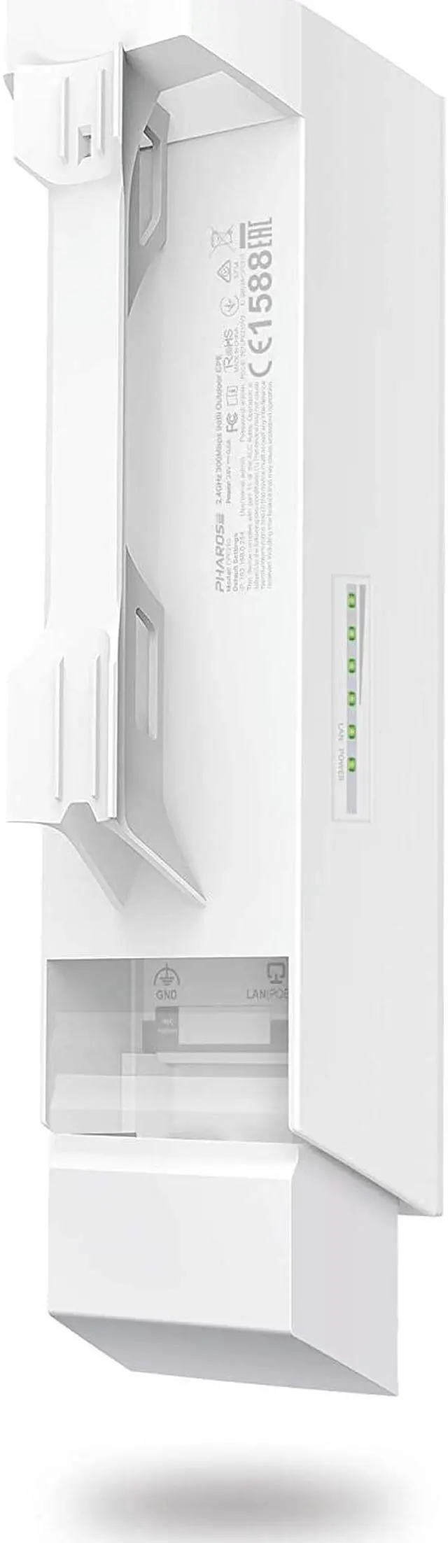 Alt view image 4 of 6 - TP-Link Long Range Outdoor Wifi Transmitter – 2.4GHz, 300Mbps, High Gain Mimo Antenna, 5km+ Point to Point Wireless Transmission, PoE Powered w/ PoE Adapter Included, WISP Mode (CPE210)