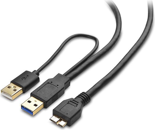 Cable Matters Micro USB 3.0 to USB Splitter Cable (USB Y-Cable, USB Y 20 Inches Chargers & - Newegg.com