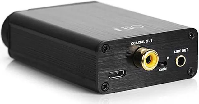 Alt view image 3 of 5 - FiiO E10K USB DAC and Headphone Amplifier (Black)