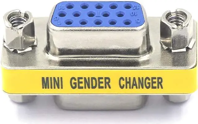 Alt view image 2 of 6 - VCE 4-Pack VGA SVGA Coupler HD15 Female to Female Mini Gender Changer Coupler Vga Cable Adapter