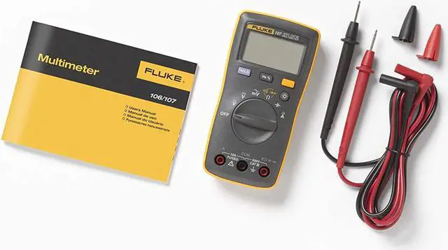 Alt view image 3 of 4 - Fluke 107 Ac/dc Current Handheld Digital Multimeter by Fluke, Gray