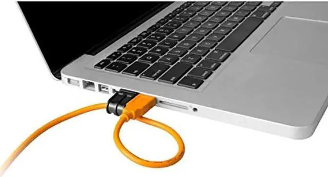 Alt view image 3 of 4 - Starter Tethering Kit w/TetherPro USB 2.0 to Mini-B 5-Pin Cable, 15 (4.6m), High-Visibility Orange