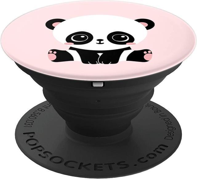 Cute Kawaii Baby Panda Light Pink Pop Socket Love Animals PopSockets Grip  and Stand for Phones and Tablets