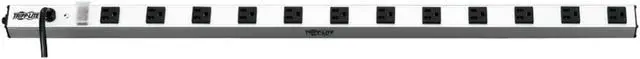 Main image of Tripp Lite 12 Outlet Bench & Cabinet Power Strip, 36 in. Length, 15ft Cord with 5-15P Plug (PS3612),Black