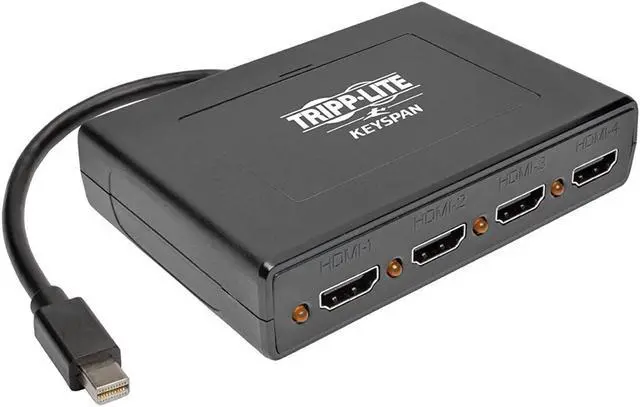 Main image of Tripp Lite 4-Port Mini DisplayPort to HDMI Multi Stream Transport Hub, MDP 1.2, MDP to HDMI, 3840x2160 4K x 2K @ 24/30Hz (B155-004-HD-V2)