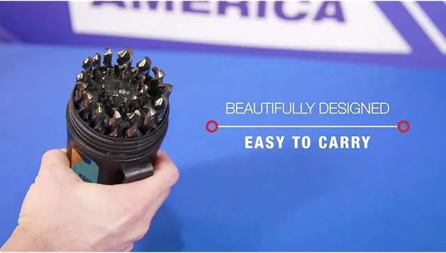 Alt view image 4 of 7 - Drill America 29 Piece Heavy Duty High Speed Steel Drill Bit Set with Black and Gold Finish in Round Case (1/16" - 1/2" x 64ths), KFD Series