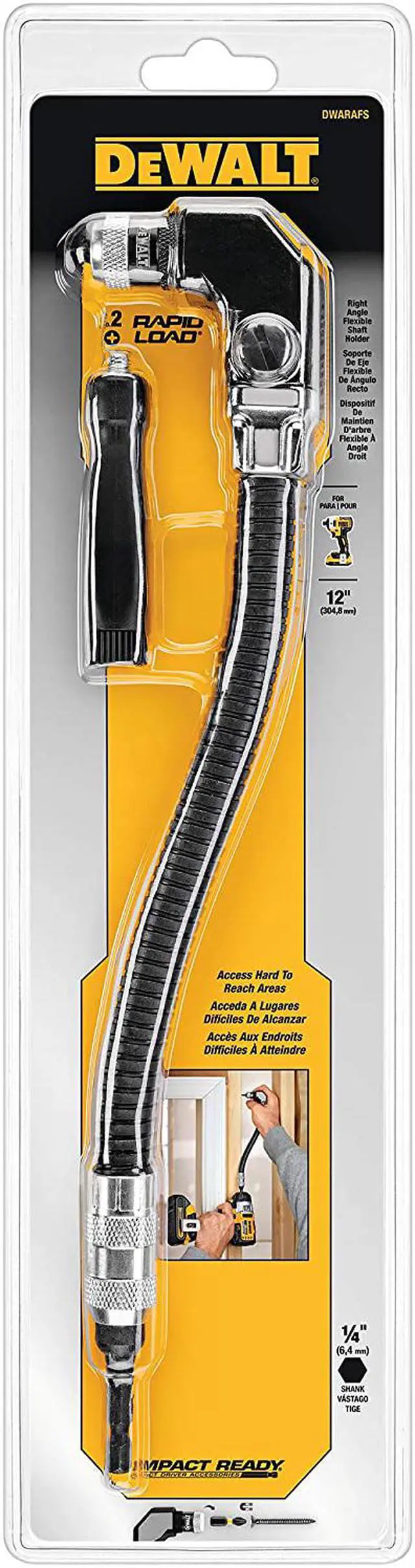 Alt view image 2 of 3 - DEWALT Right Angle Attachment, Flex Shaft, 12-Inch (DWARAFS)